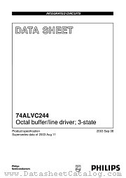 74ALVC244PW datasheet pdf NXP Semiconductors