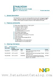 74ALVC541BQ datasheet pdf NXP Semiconductors