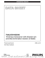 74ALVCH162245DGG datasheet pdf NXP Semiconductors