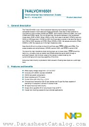 74ALVCH16501DL datasheet pdf NXP Semiconductors