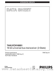 74ALVCH16601DGG datasheet pdf NXP Semiconductors