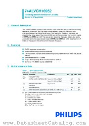 74ALVCH16952DGG datasheet pdf NXP Semiconductors