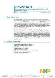 74ALVCH32973EC datasheet pdf NXP Semiconductors