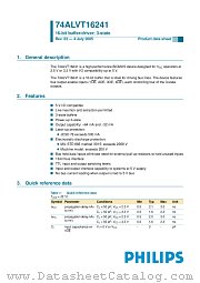 74ALVT16241DL datasheet pdf NXP Semiconductors