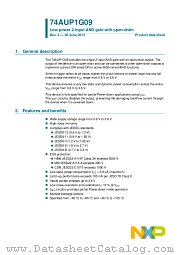 74AUP1G09GN datasheet pdf NXP Semiconductors