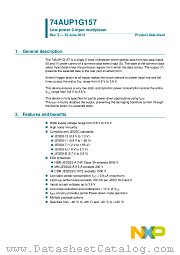 74AUP1G157GF datasheet pdf NXP Semiconductors