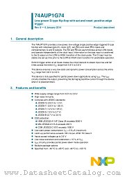 74AUP1G74GN datasheet pdf NXP Semiconductors
