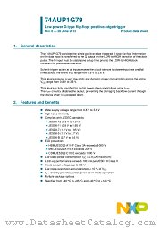 74AUP1G79GX datasheet pdf NXP Semiconductors