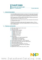 74AUP1G885GM datasheet pdf NXP Semiconductors