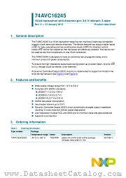 74AVC16245DGG datasheet pdf NXP Semiconductors
