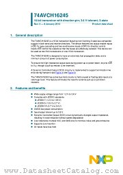 74AVCH16245DGG datasheet pdf NXP Semiconductors