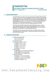 74AVCH1T45GM datasheet pdf NXP Semiconductors
