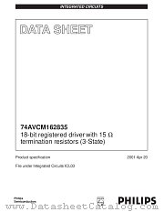 74AVCM162835DGG datasheet pdf NXP Semiconductors