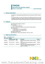 74HC05D datasheet pdf NXP Semiconductors