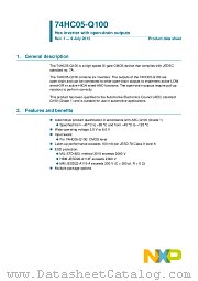74HC05PW-Q100 datasheet pdf NXP Semiconductors