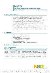 74HC73D datasheet pdf NXP Semiconductors