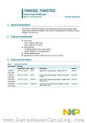74HCT03DB datasheet pdf NXP Semiconductors