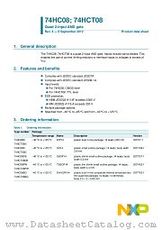 74HCT08D datasheet pdf NXP Semiconductors