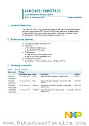 74HC125DB datasheet pdf NXP Semiconductors