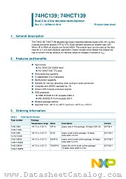 74HCT139PW datasheet pdf NXP Semiconductors