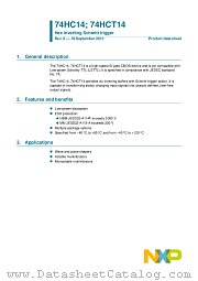 74HCT14BQ datasheet pdf NXP Semiconductors