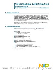 74HC153D-Q100 datasheet pdf NXP Semiconductors