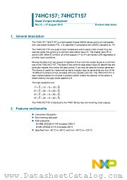 74HC157DB datasheet pdf NXP Semiconductors