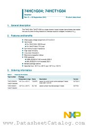 74HCT1G04GV datasheet pdf NXP Semiconductors