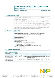 74HCT1G08GW-Q100 datasheet pdf NXP Semiconductors