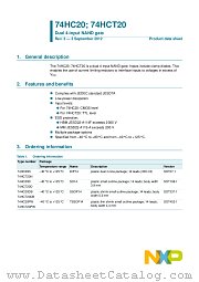 74HCT20N datasheet pdf NXP Semiconductors