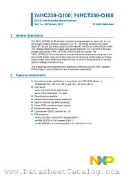 74HCT238D-Q100 datasheet pdf NXP Semiconductors