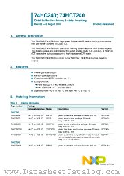 74HCT240D datasheet pdf NXP Semiconductors