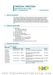74HC244PW datasheet pdf NXP Semiconductors