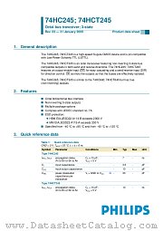 74HC245N datasheet pdf NXP Semiconductors