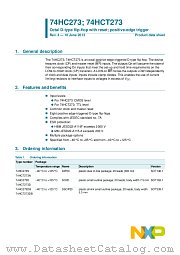 74HCT273PW datasheet pdf NXP Semiconductors