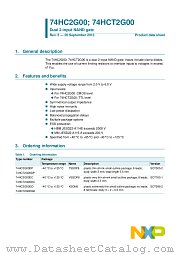 74HC2G00DP datasheet pdf NXP Semiconductors