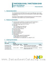 74HCT2G00DC-Q100 datasheet pdf NXP Semiconductors