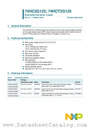 74HC2G125GD datasheet pdf NXP Semiconductors