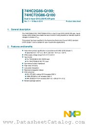 74HC2G86DP-Q100 datasheet pdf NXP Semiconductors