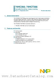 74HC366D datasheet pdf NXP Semiconductors