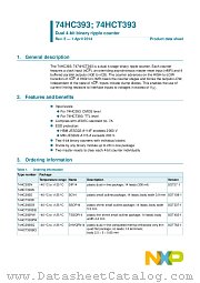 74HC393PW datasheet pdf NXP Semiconductors