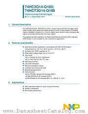 74HCT3G14DC-Q100 datasheet pdf NXP Semiconductors