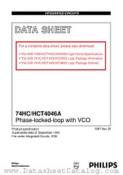 74HC4046AD datasheet pdf NXP Semiconductors