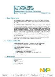 74HC4060BQ-Q100 datasheet pdf NXP Semiconductors