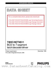 74HCT4511N datasheet pdf NXP Semiconductors