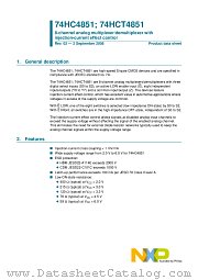 74HCT4851BQ datasheet pdf NXP Semiconductors