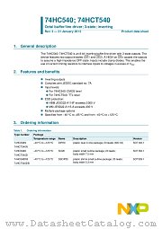 74HCT540D datasheet pdf NXP Semiconductors