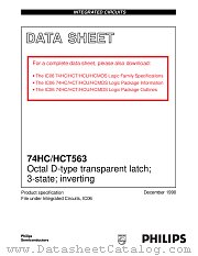 74HCT563D datasheet pdf NXP Semiconductors