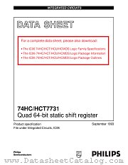 74HCT7731N datasheet pdf NXP Semiconductors