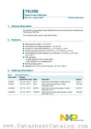 74LV08N datasheet pdf NXP Semiconductors